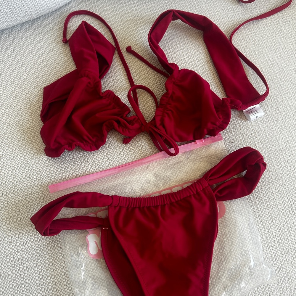 Strawberry Milk Mob Red Bikini Set